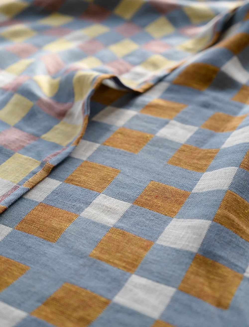 DOUBLE-WOVEN CHECKERBOARD, OAT