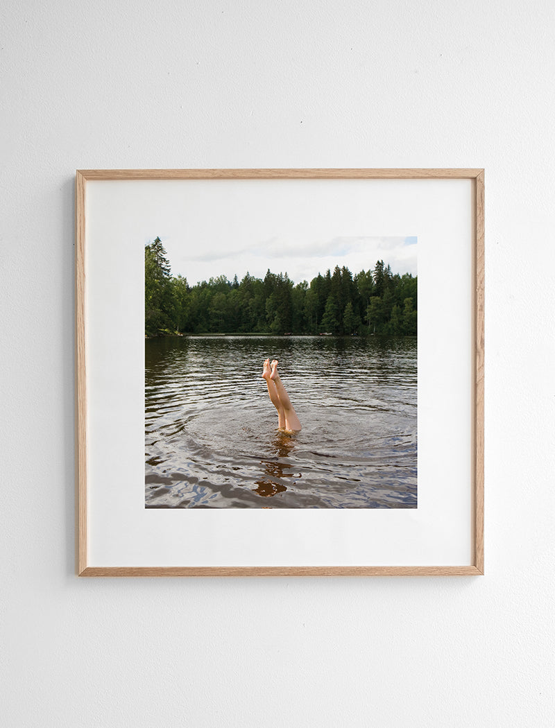 SWIMMING POSTER - 50x50 cm