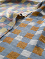 DOUBLE-WOVEN CHECKERBOARD, OAT